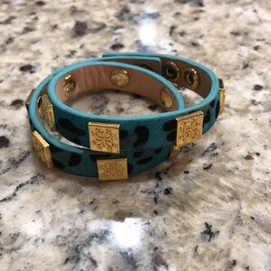 Rustic cuff wrap bracelet